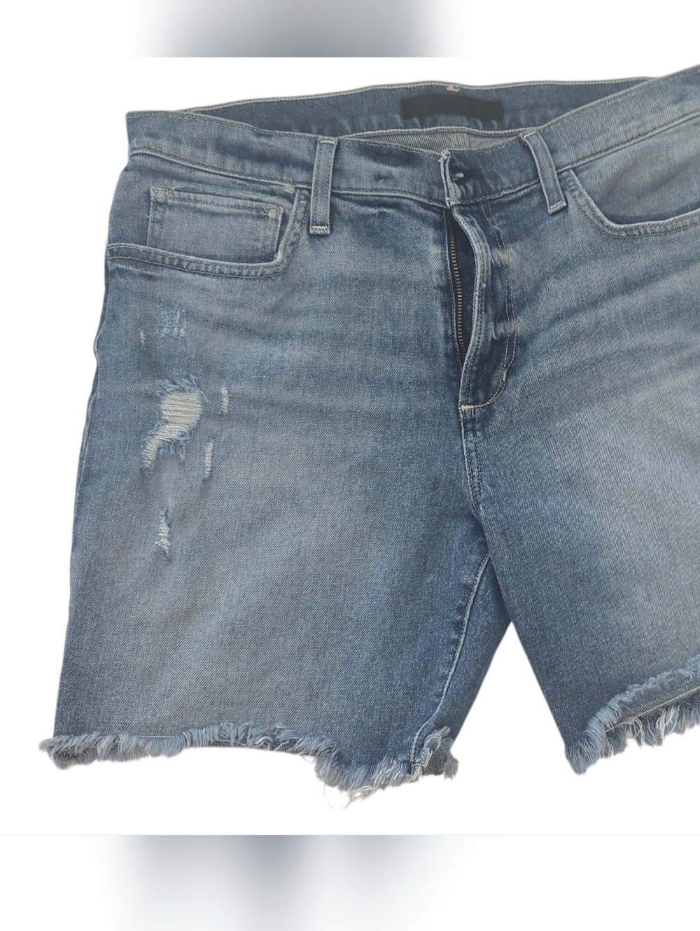 Joe's Jeans Distressed Blue Denim Jean Shorts